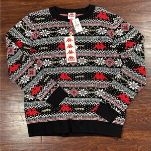 Kappa Men’s Authentic Sweder Sweater (Ugly Christmas Sweater) Holiday NEW Large